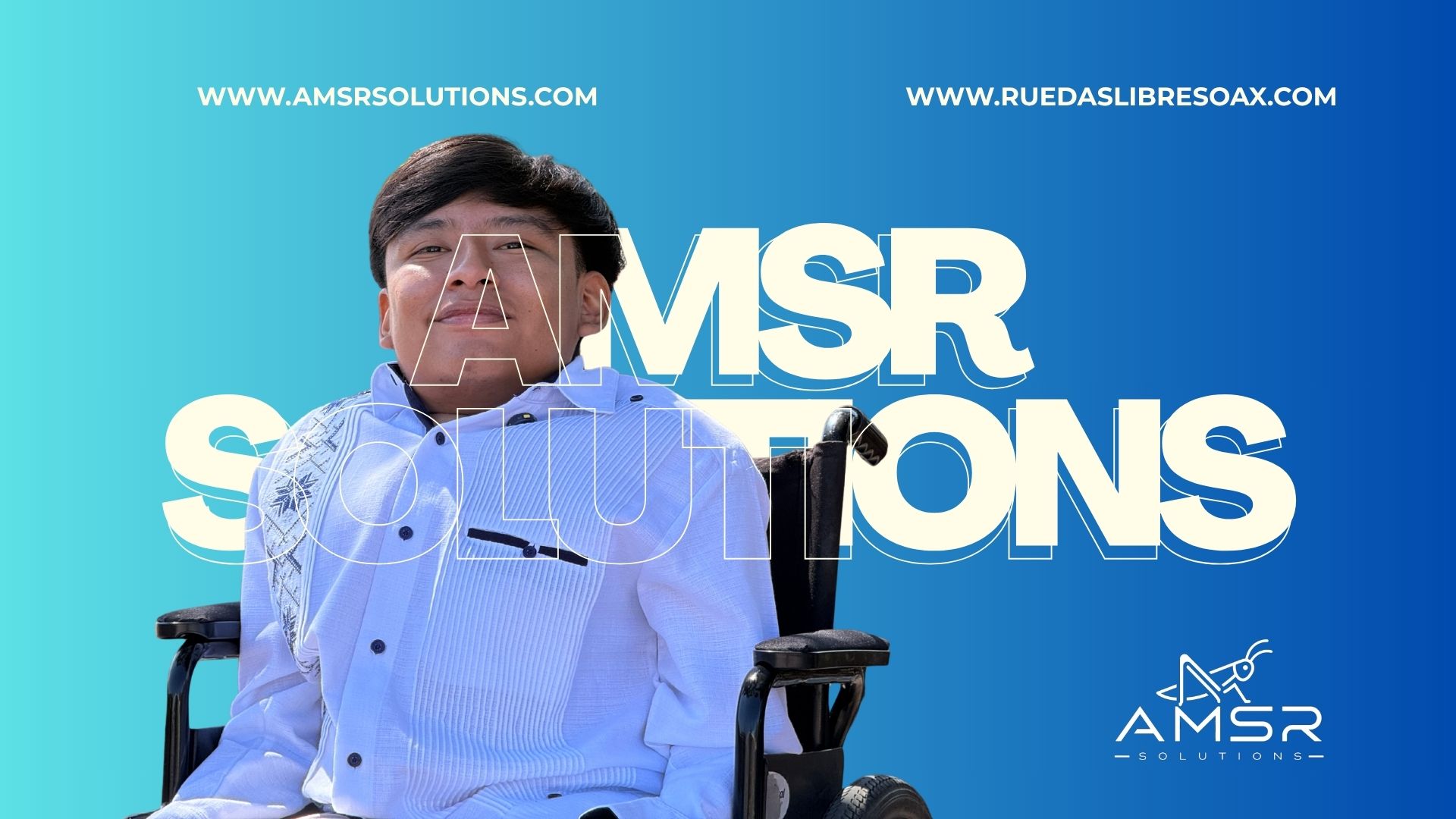 Imagen promocional de AMSR Solutions y el proyecto Ruedas Libres
